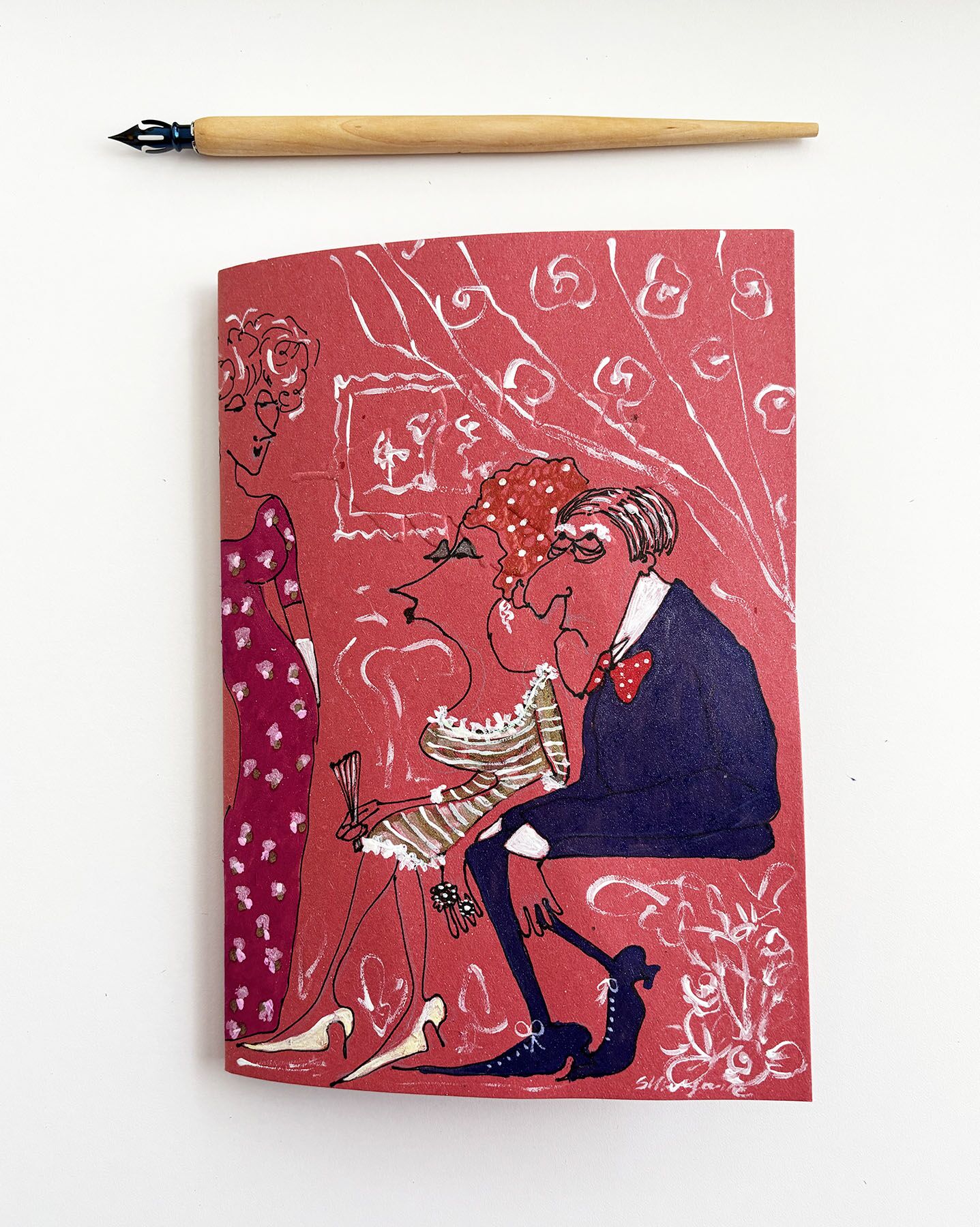Entr’acte – Handcrafted illustrated notebook for breaks, ideas, and creativity