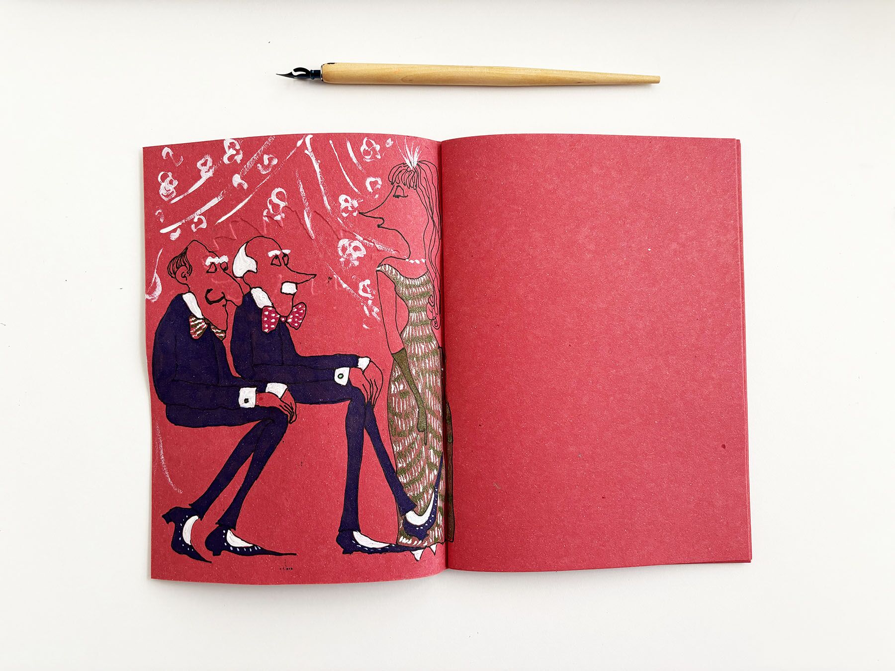 Entr’acte – Handcrafted illustrated notebook for breaks, ideas, and creativity - Image 2