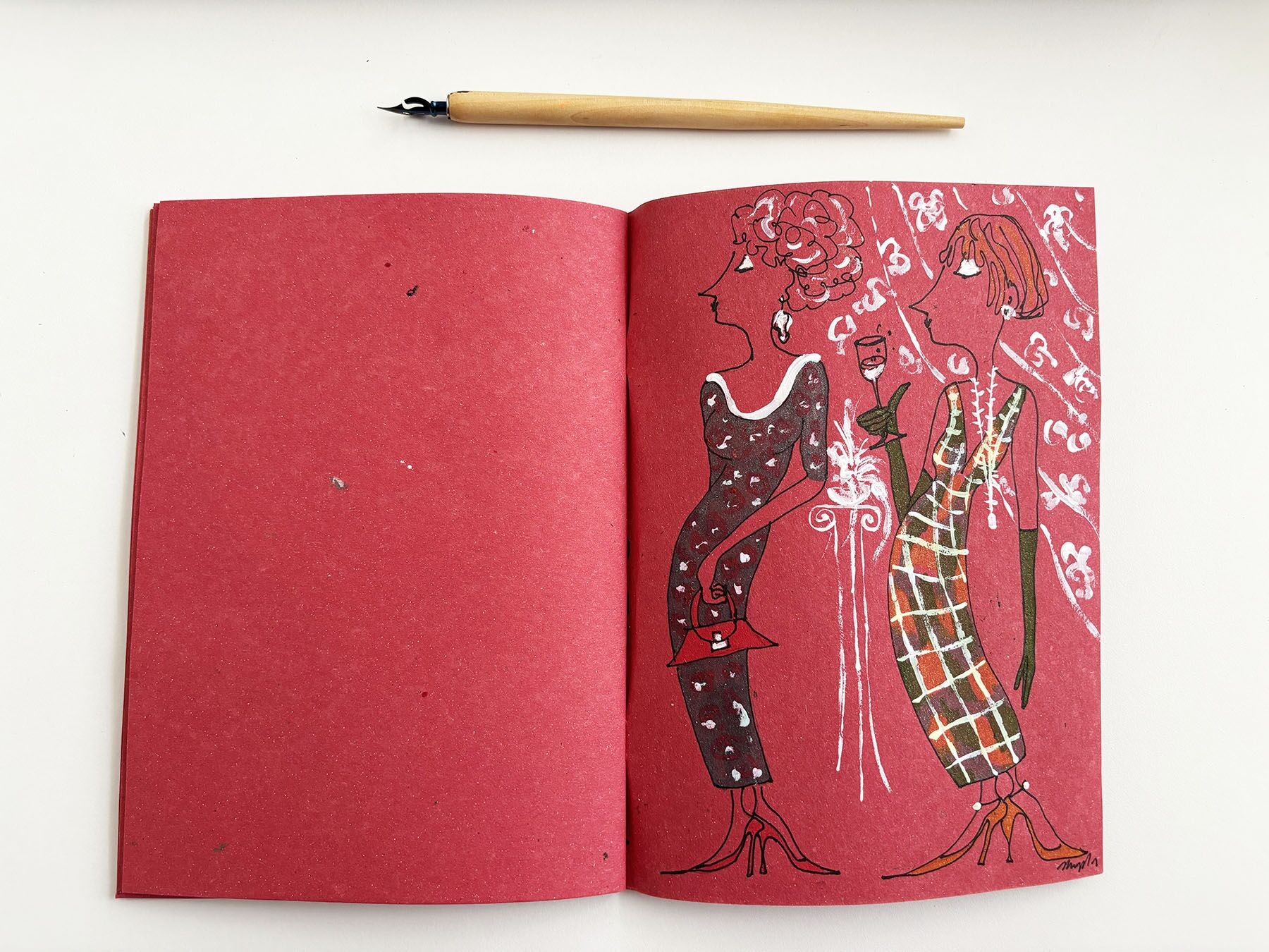 Entr’acte – Handcrafted illustrated notebook for breaks, ideas, and creativity - Image 3