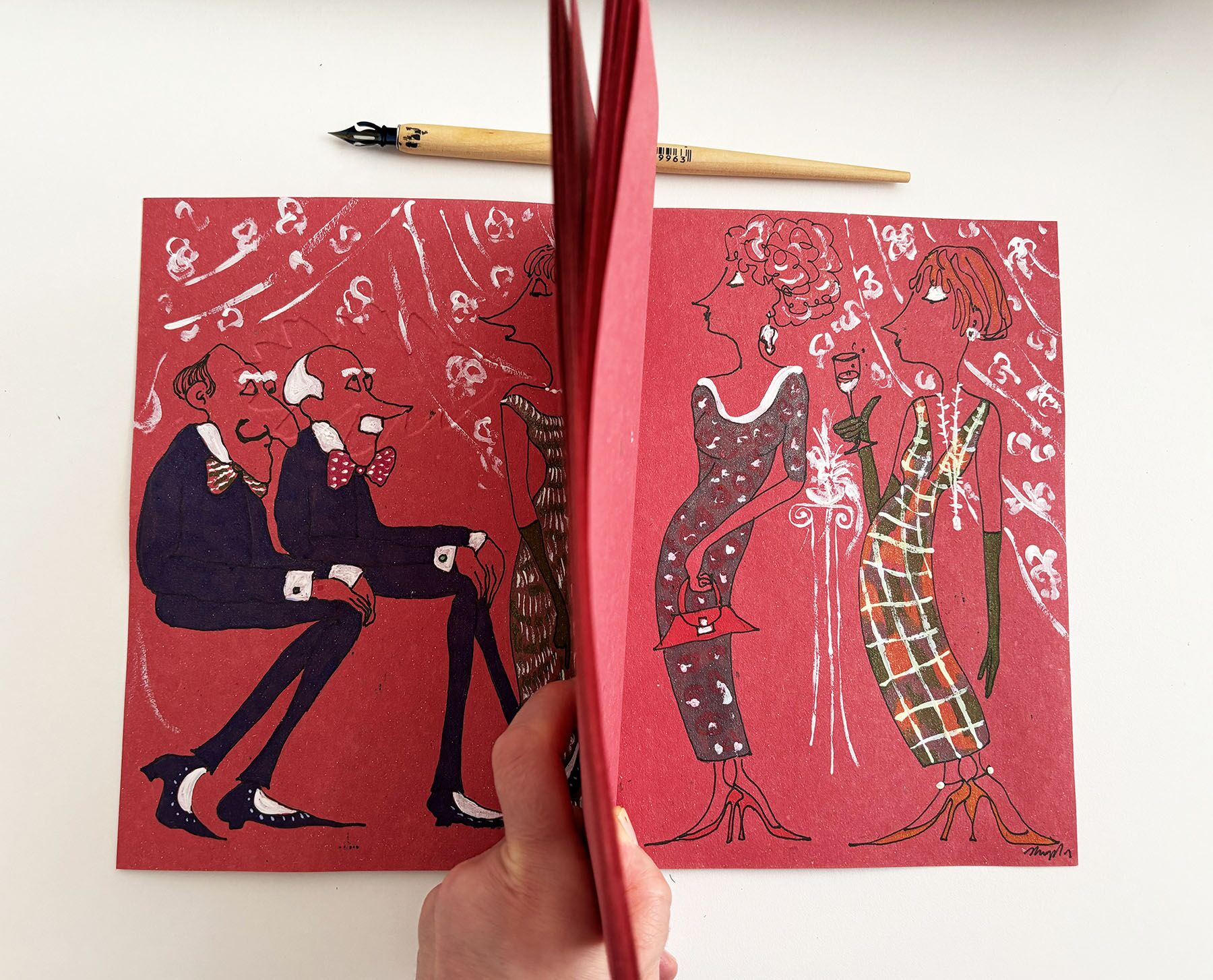Entr’acte – Handcrafted illustrated notebook for breaks, ideas, and creativity - Image 4