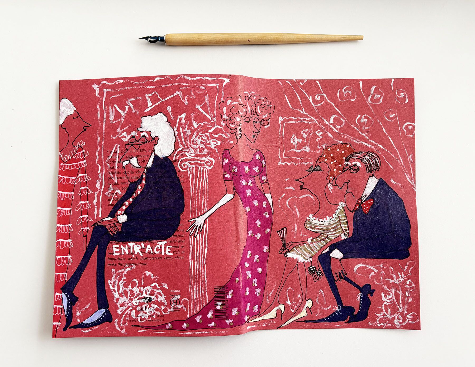 Entr’acte – Handcrafted illustrated notebook for breaks, ideas, and creativity - Image 5