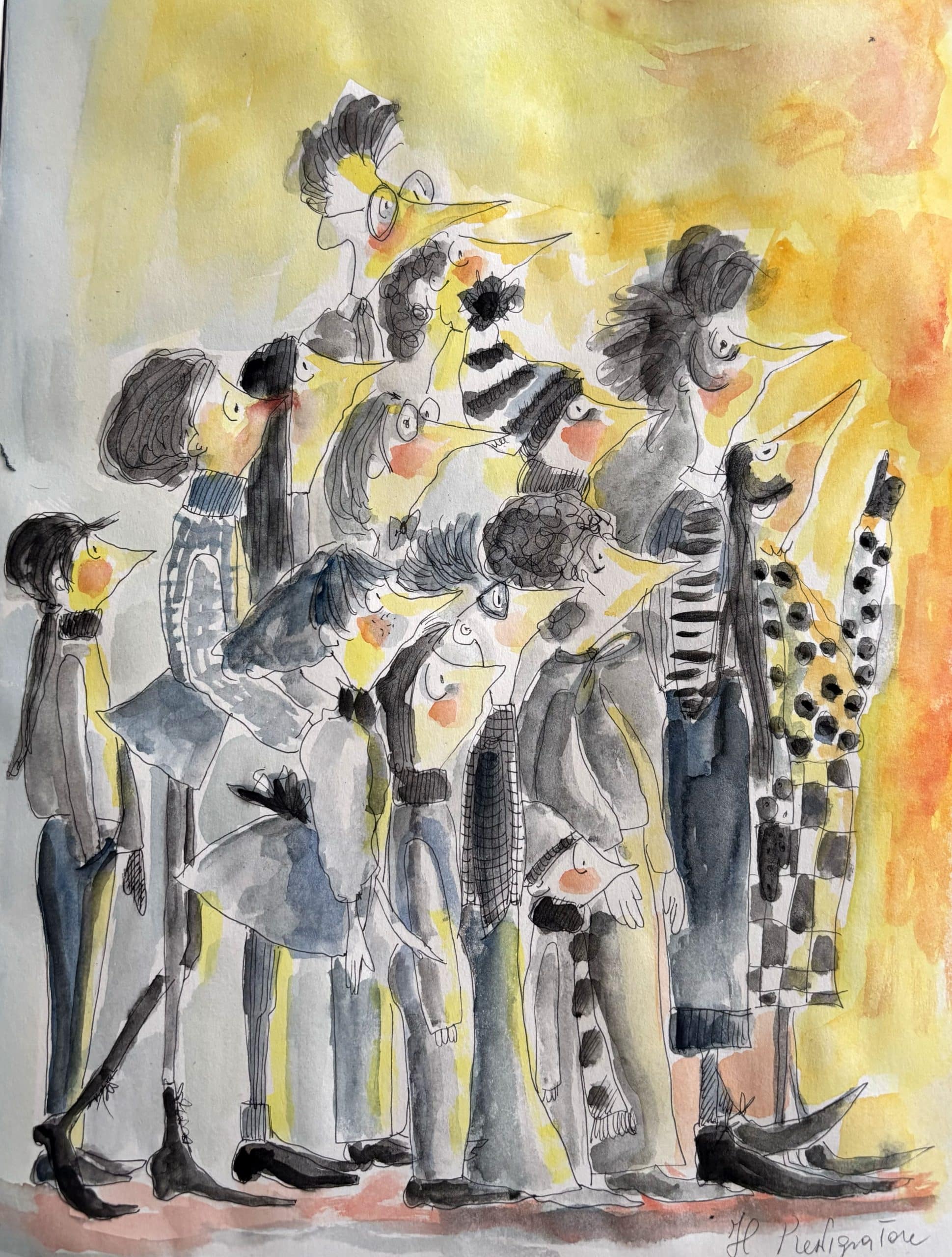 The Magician – Original Watercolor & Ink Illustration