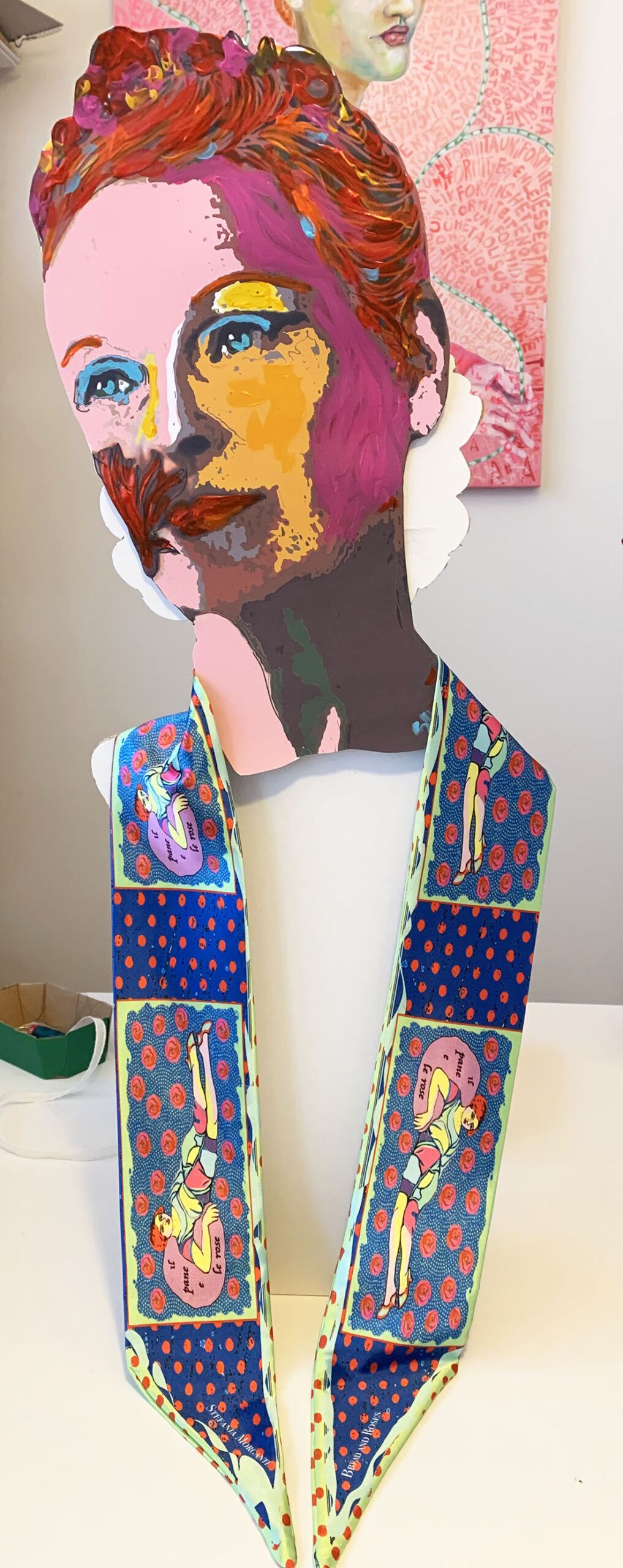 Bread and Roses bandeaux scarf - Image 2