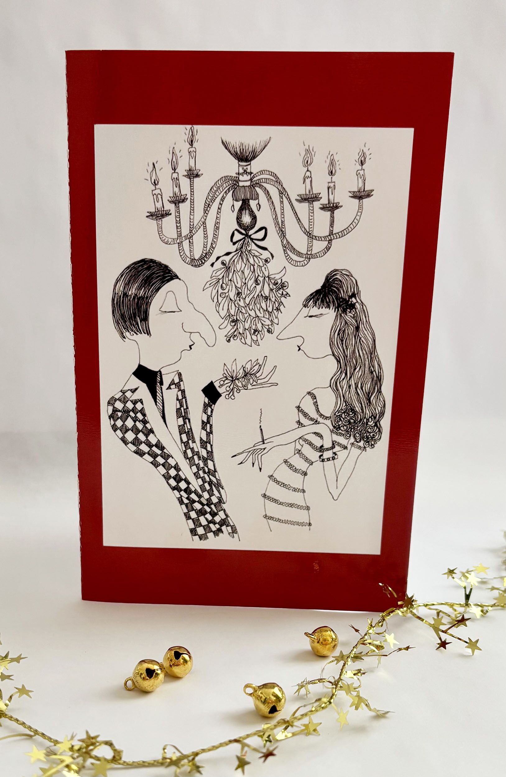 Set of 3 Christmas Cards – “Tragedy is inevitable. But at least it has fairy lights.” - Image 4