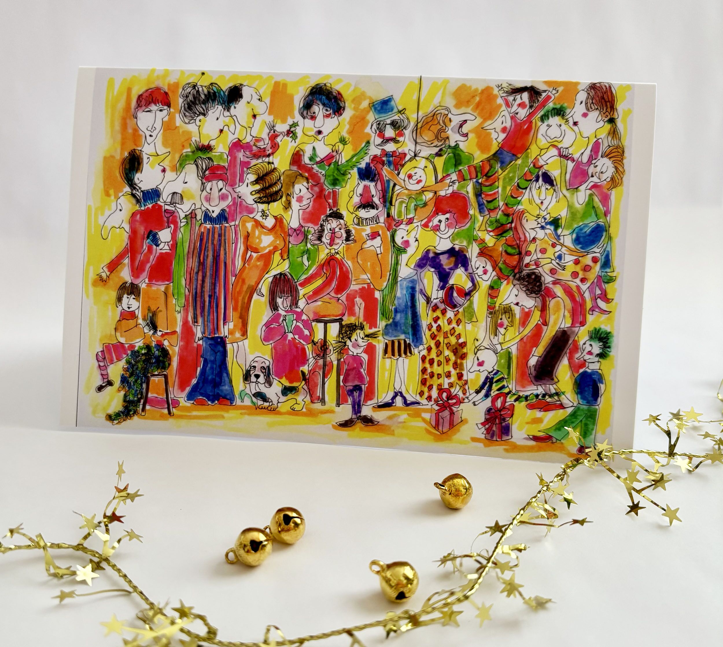 Set of 3 Christmas Cards – “Tragedy is inevitable. But at least it has fairy lights.” - Image 2